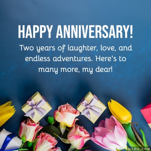 2nd anniversary wishes for wife