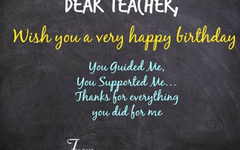 teacher happy birthday mam