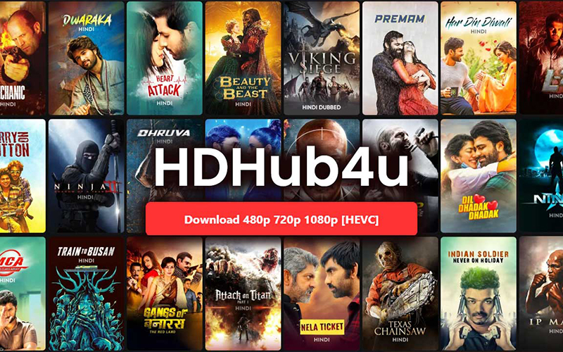What is hdhub4u.in and how does it work?
